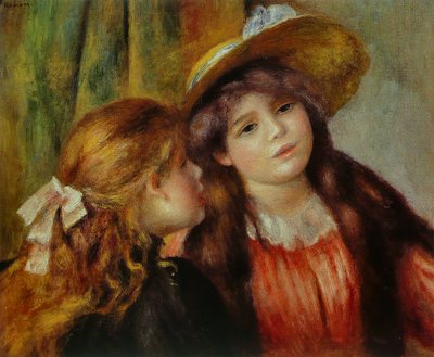 Zwei kleine Mädchen von Pierre Auguste Renoir